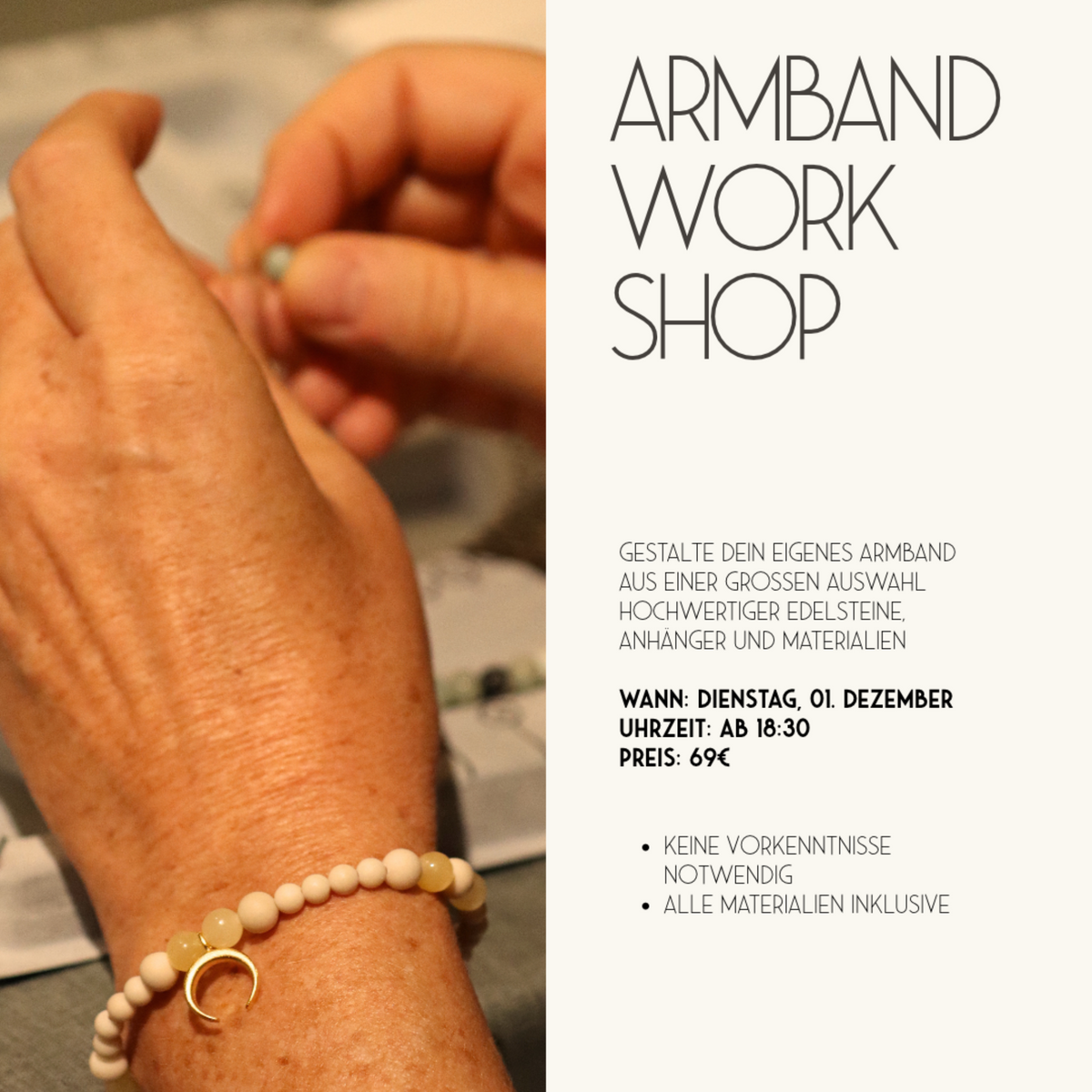 Armband Workshop am 01.12.26