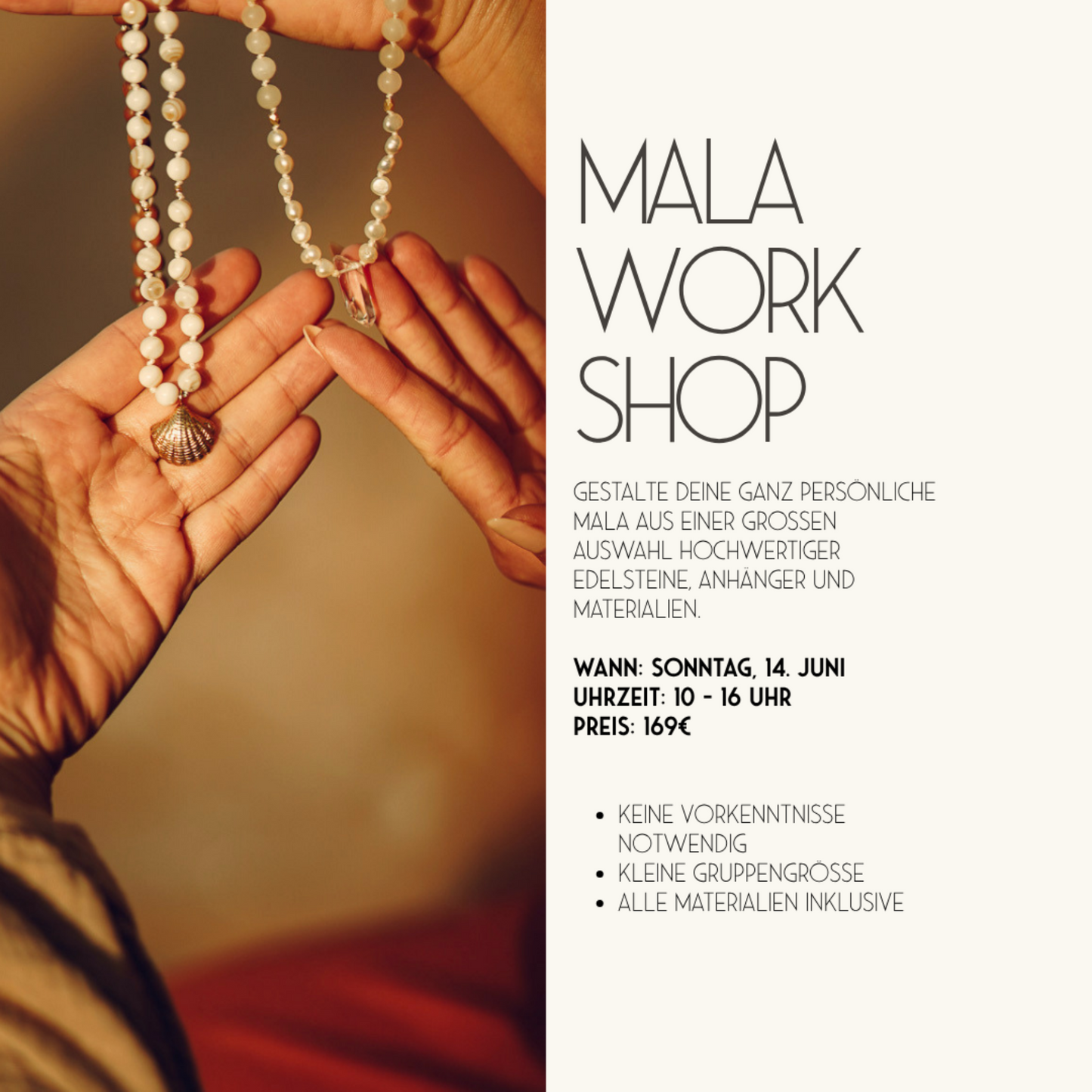 Mala Workshop am 14.06.26 in Staffhorst